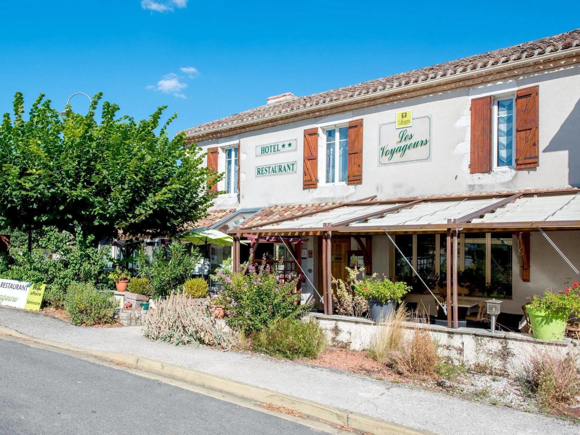 Logis Hotels - Hotel Et Restaurant Les Voyageurs Tournon-dʼAgenais Exteriör bild