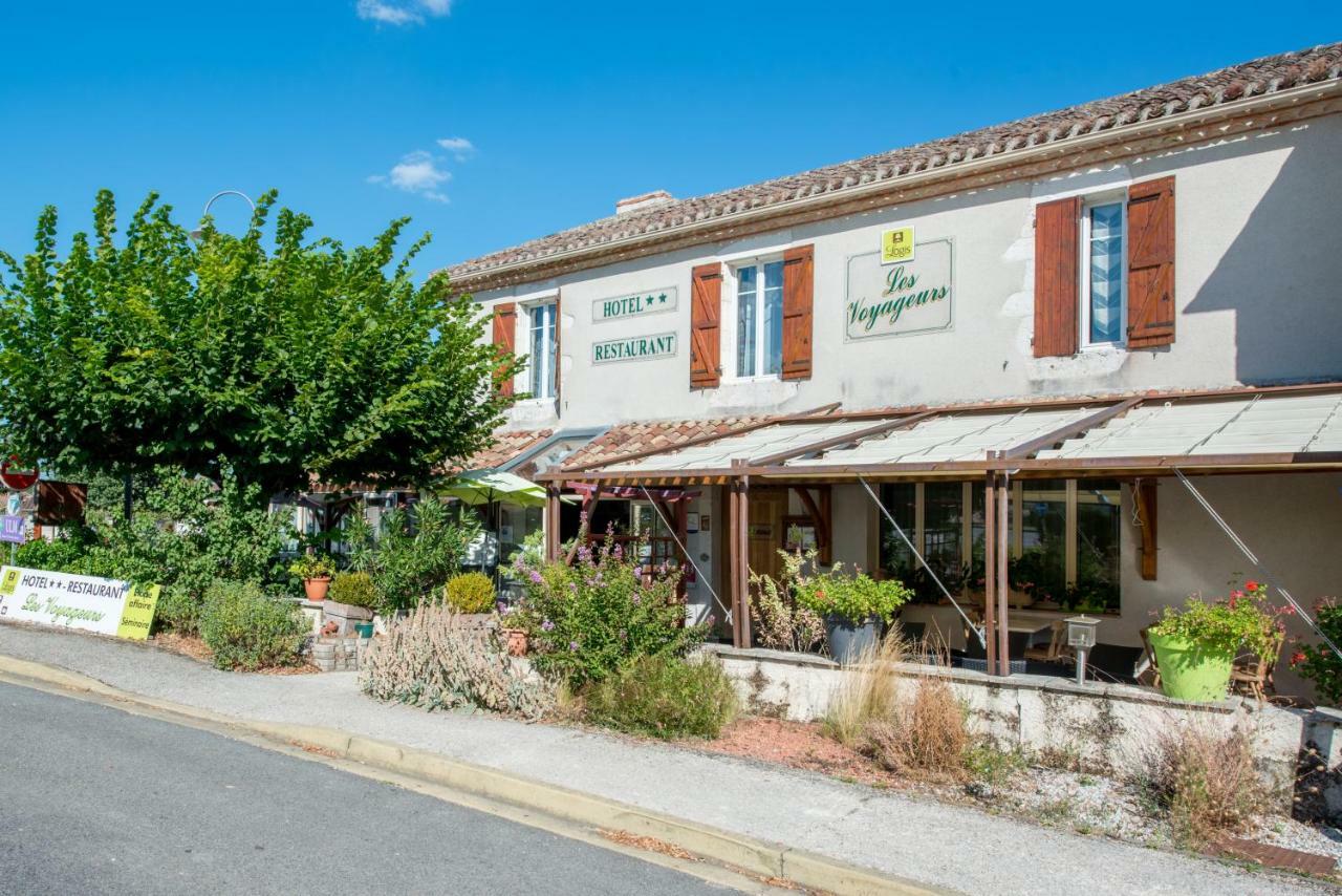 Logis Hotels - Hotel Et Restaurant Les Voyageurs Tournon-dʼAgenais Exteriör bild